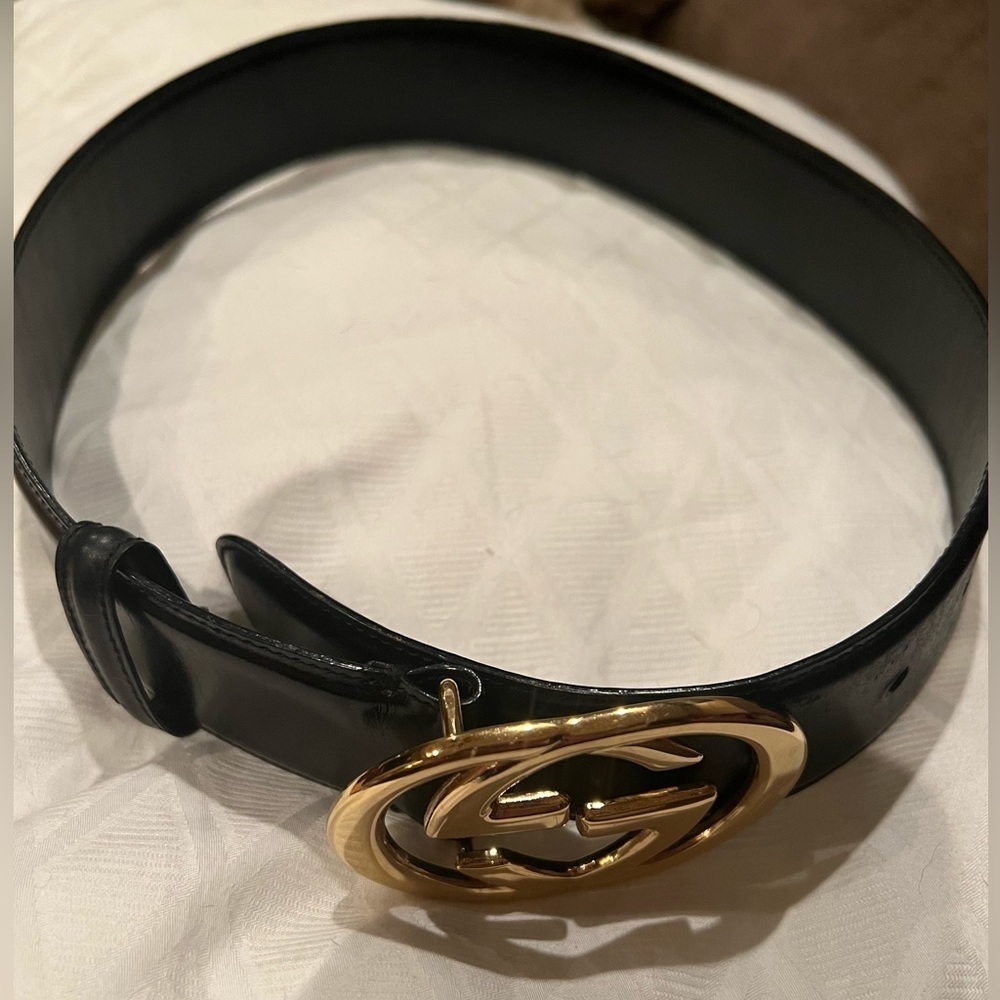 XS Gucci Belt 65cm Black Leather, authentic - Picture 3 of 7
